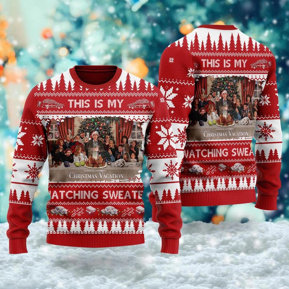 Christmas Movie Watching Ugly Sweater
