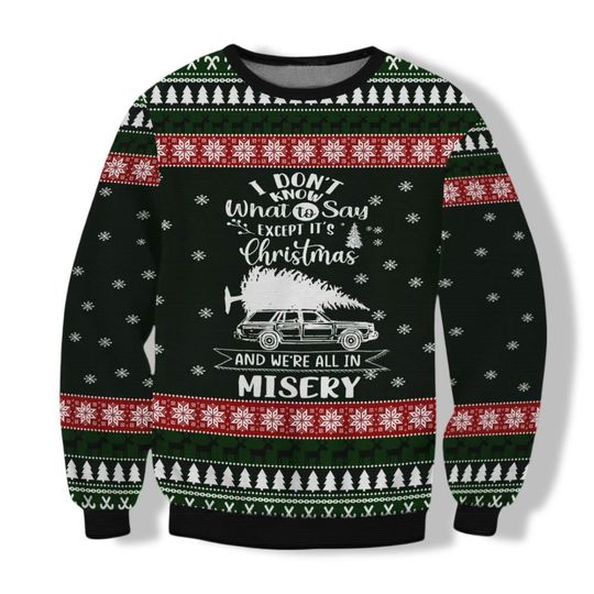 Christmas National Lampoon Vacation Sweater, Ugly Xmas Sweater, Griswold Christmas Sweater - Image 9