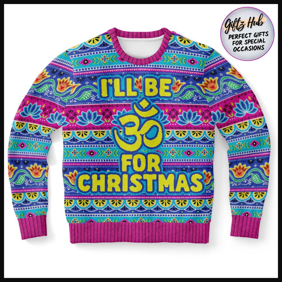 Christmas Om sweater, ugly xmas 3D Sweater