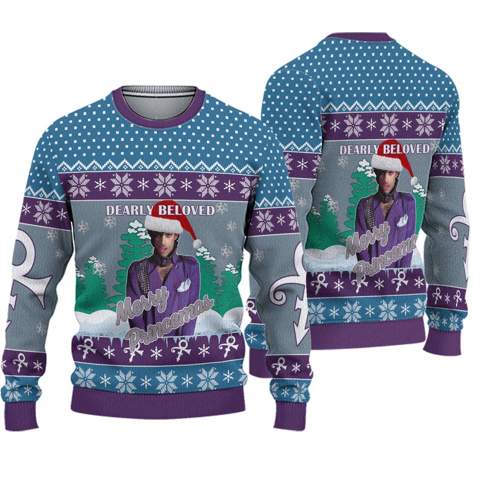 Christmas Prince Purple Sweater