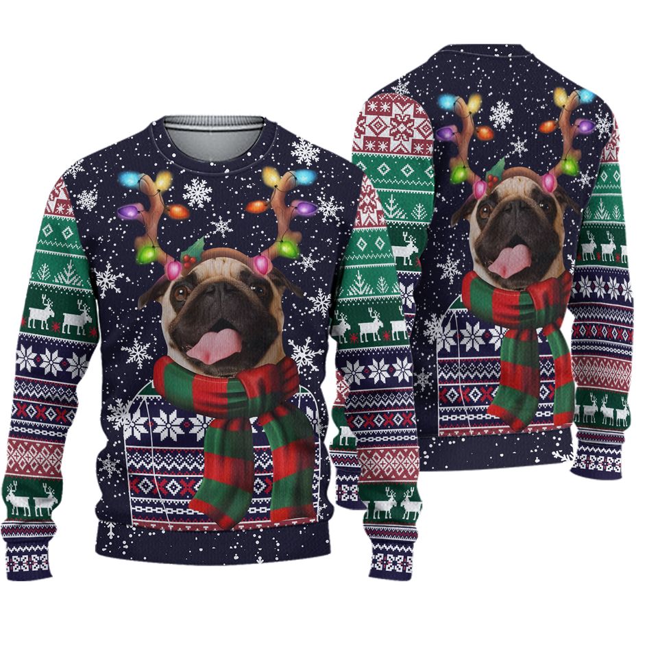 Christmas Pug Ugly Sweater