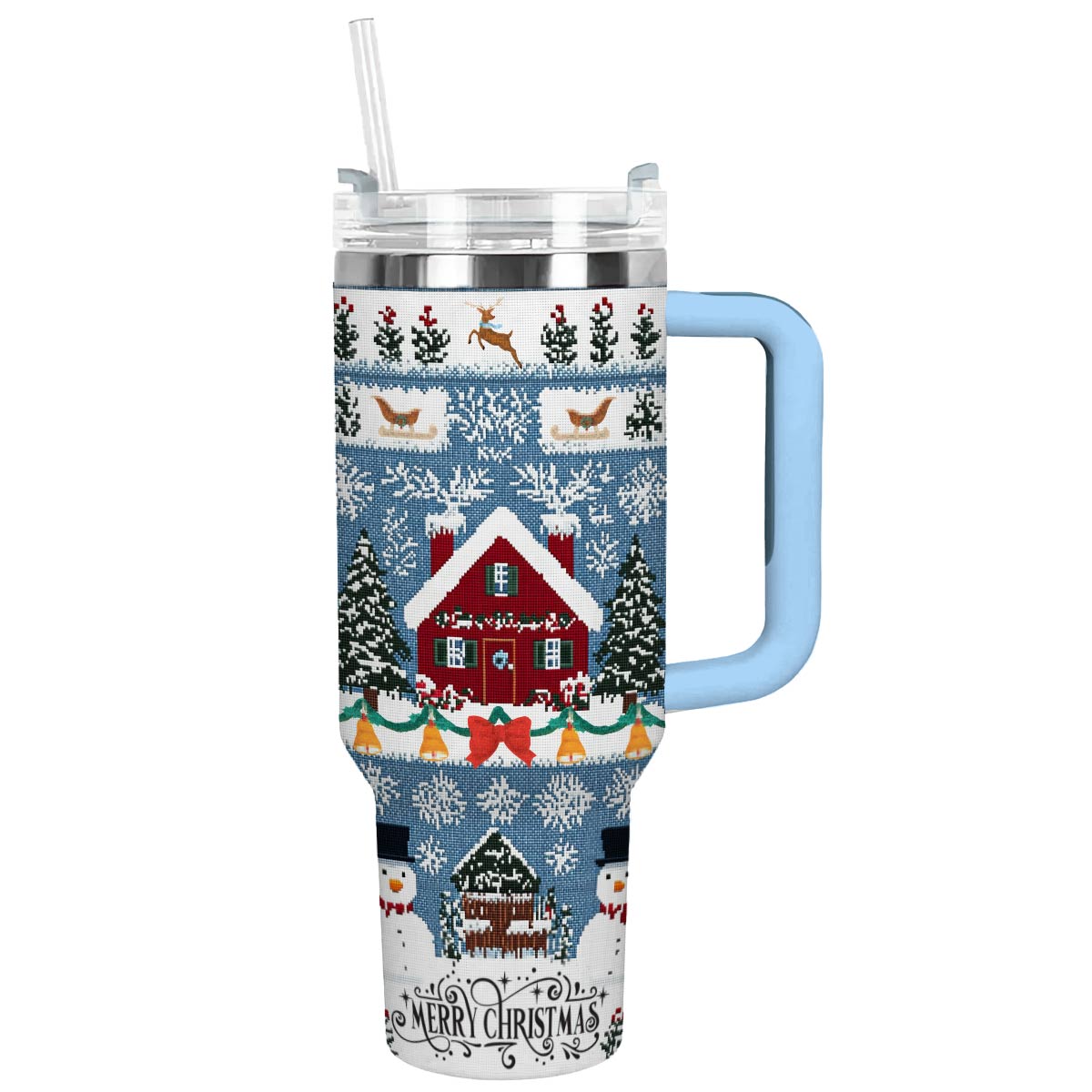 Christmas Quilt Custom Stanley Cup 40 oz 30 oz Tumbler With HandleTVC2301502