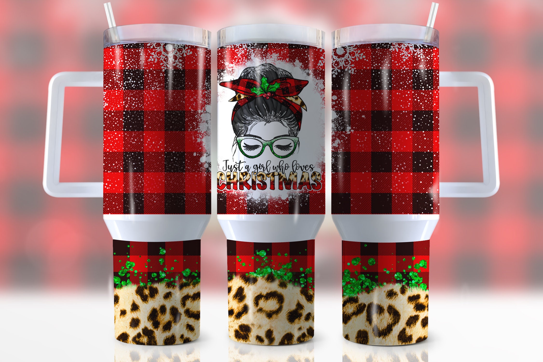 Christmas Retro Girl Custom Stanley Cup 40 oz 30 oz Tumbler With HandleTVC2301951