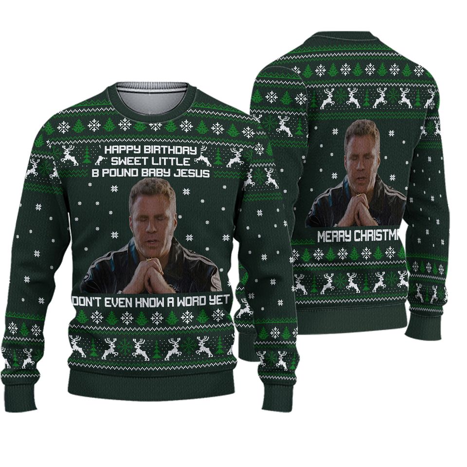 Christmas Ricky Bobby Ugly Sweater, Talladega Nights The Ballad Of Ricky