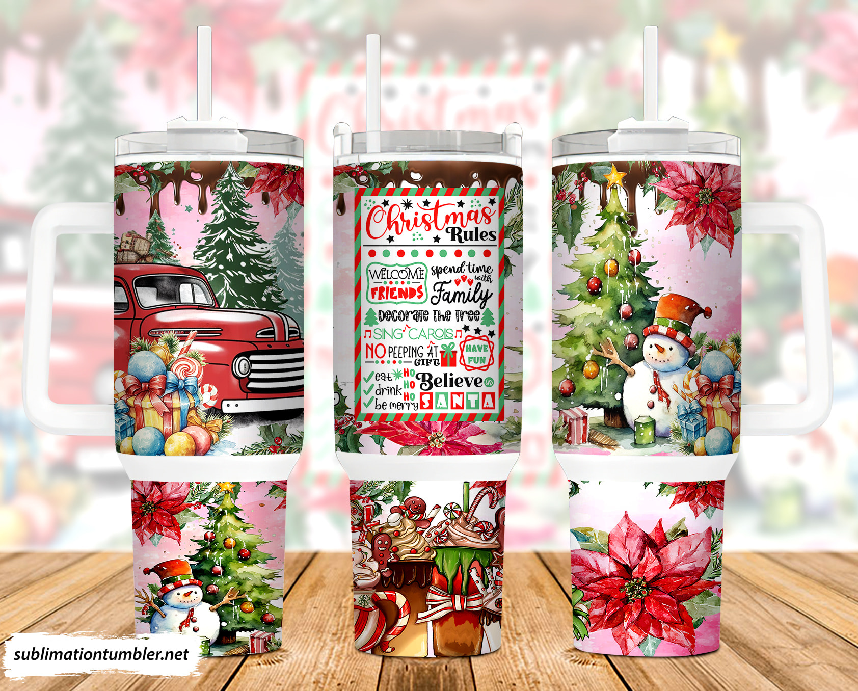 Christmas Rules Custom Stanley Cup 40 oz 30 oz Tumbler With HandleTVC2301900