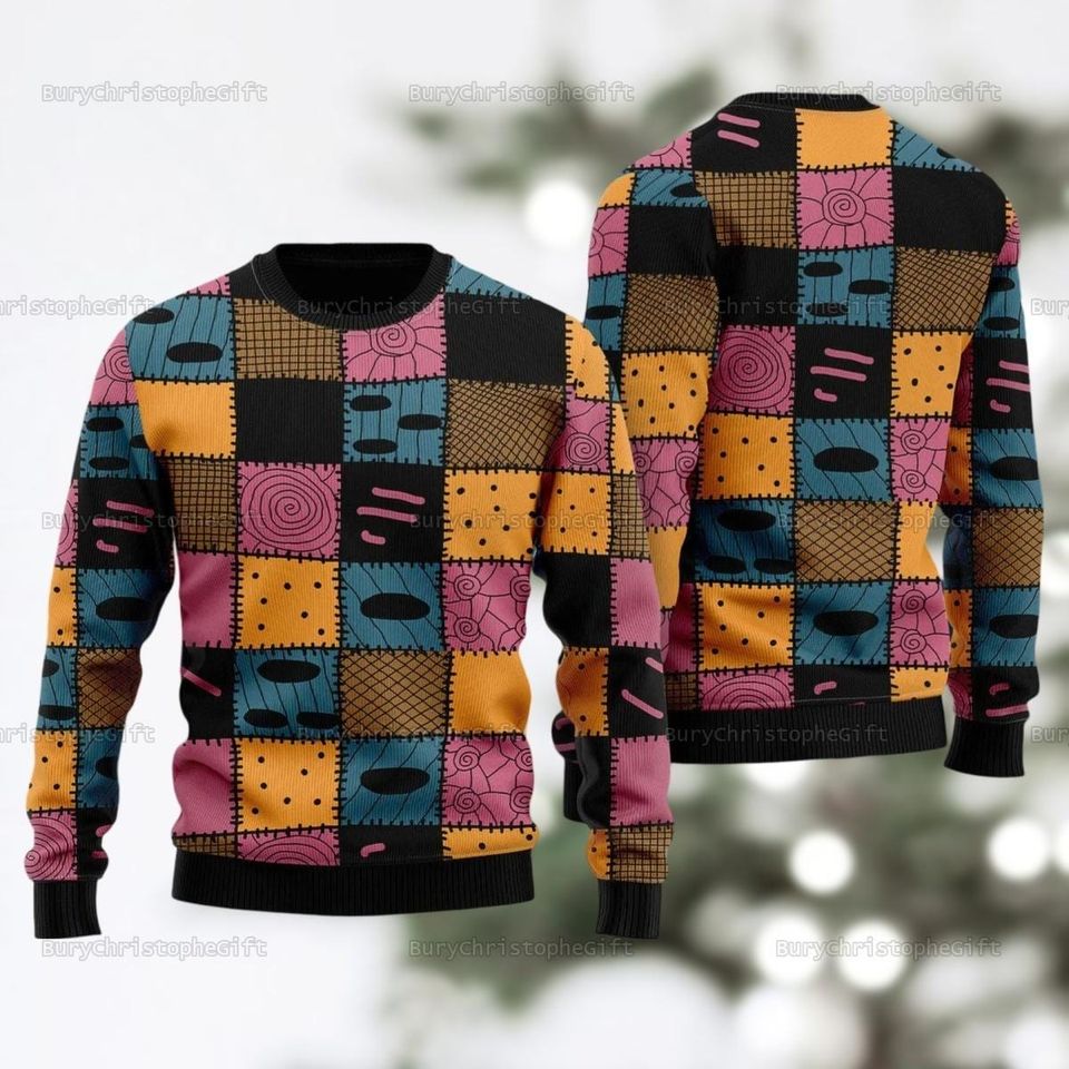 Christmas Sally Skellington Ugly Sweater Shirt - Image 2