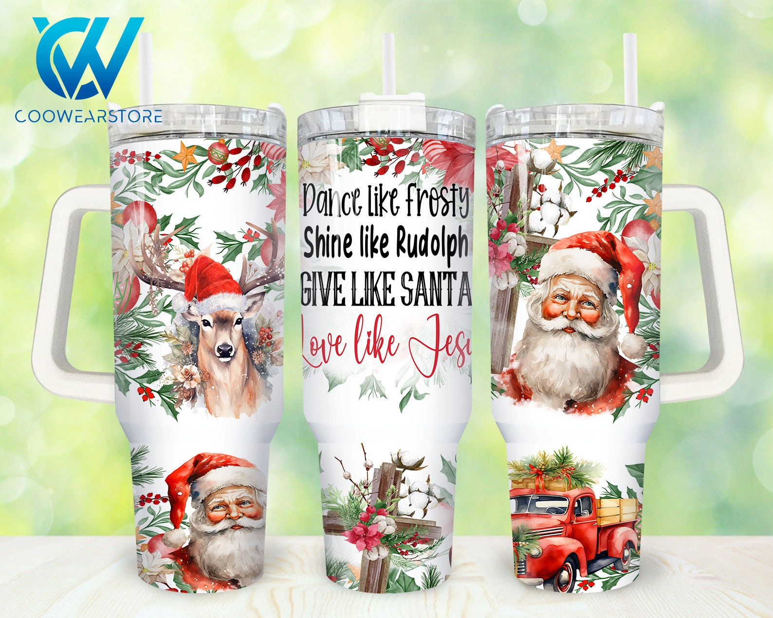 Christmas Santa Claus Custom Stanley Cup 40 oz 30 oz Tumbler With HandleTVC2301860