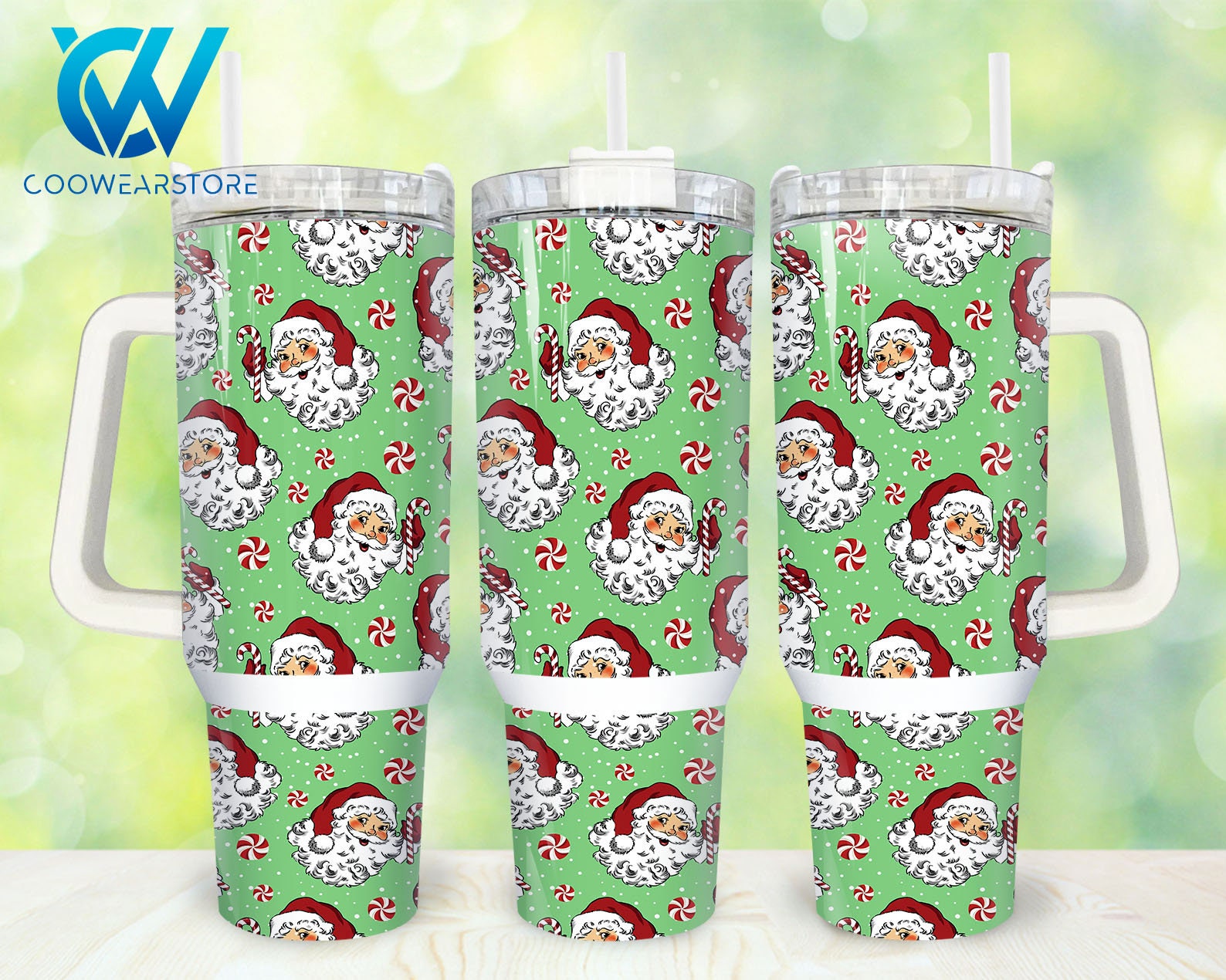 Christmas Santa Claus Custom Stanley Cup 40 oz 30 oz Tumbler With HandleTVC2301865