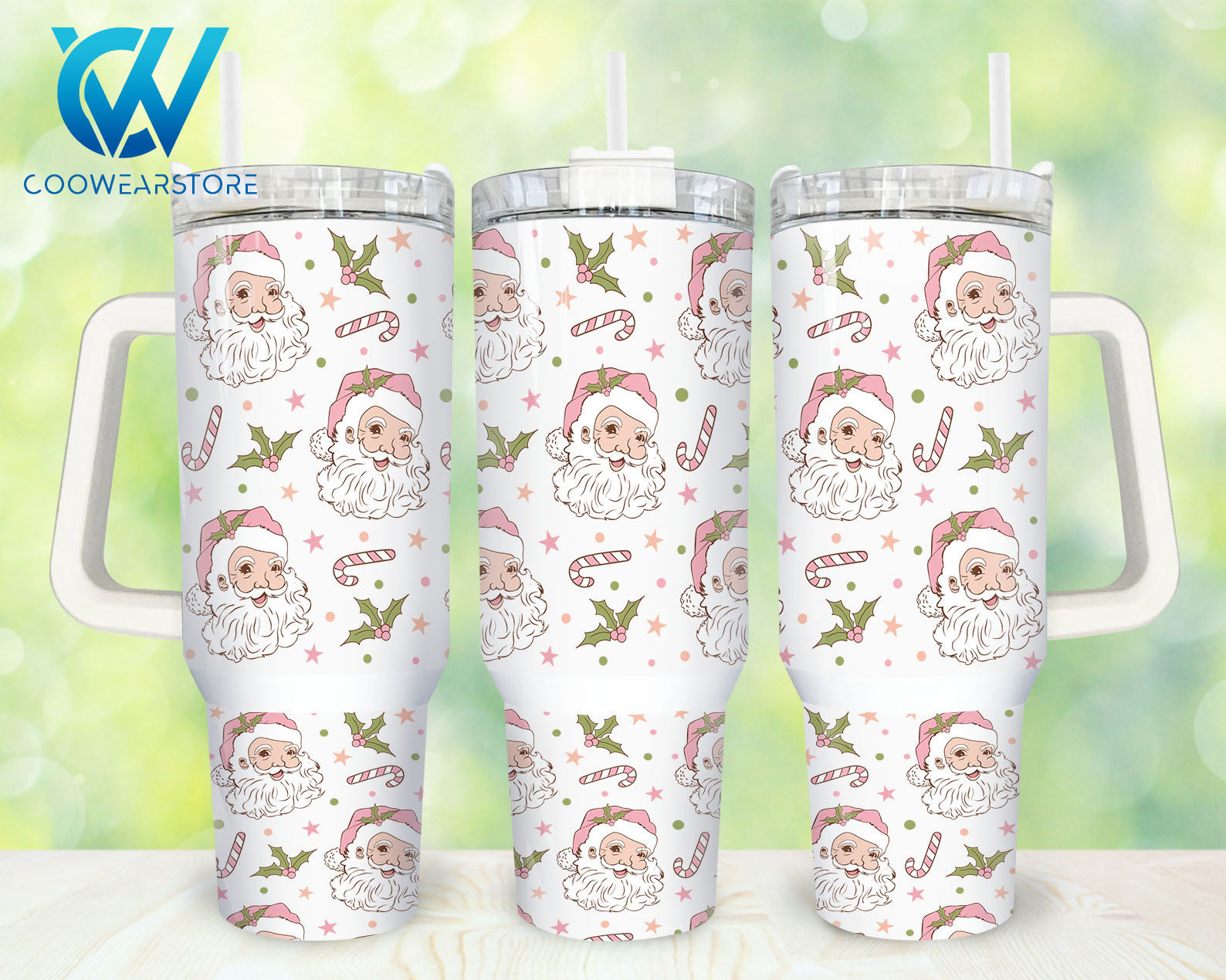 Christmas Santa Claus Custom Stanley Cup 40 oz 30 oz Tumbler With HandleTVC2301871