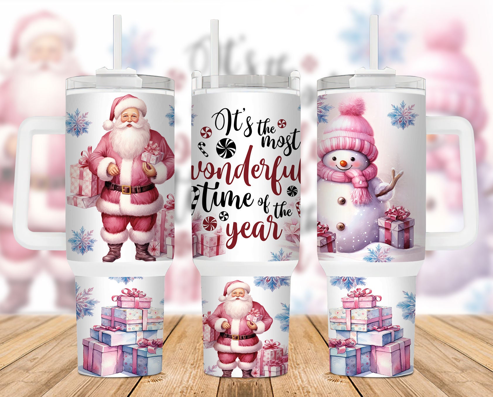 Christmas Santa Claus Custom Stanley Cup 40 oz 30 oz Tumbler With HandleTVC2301889