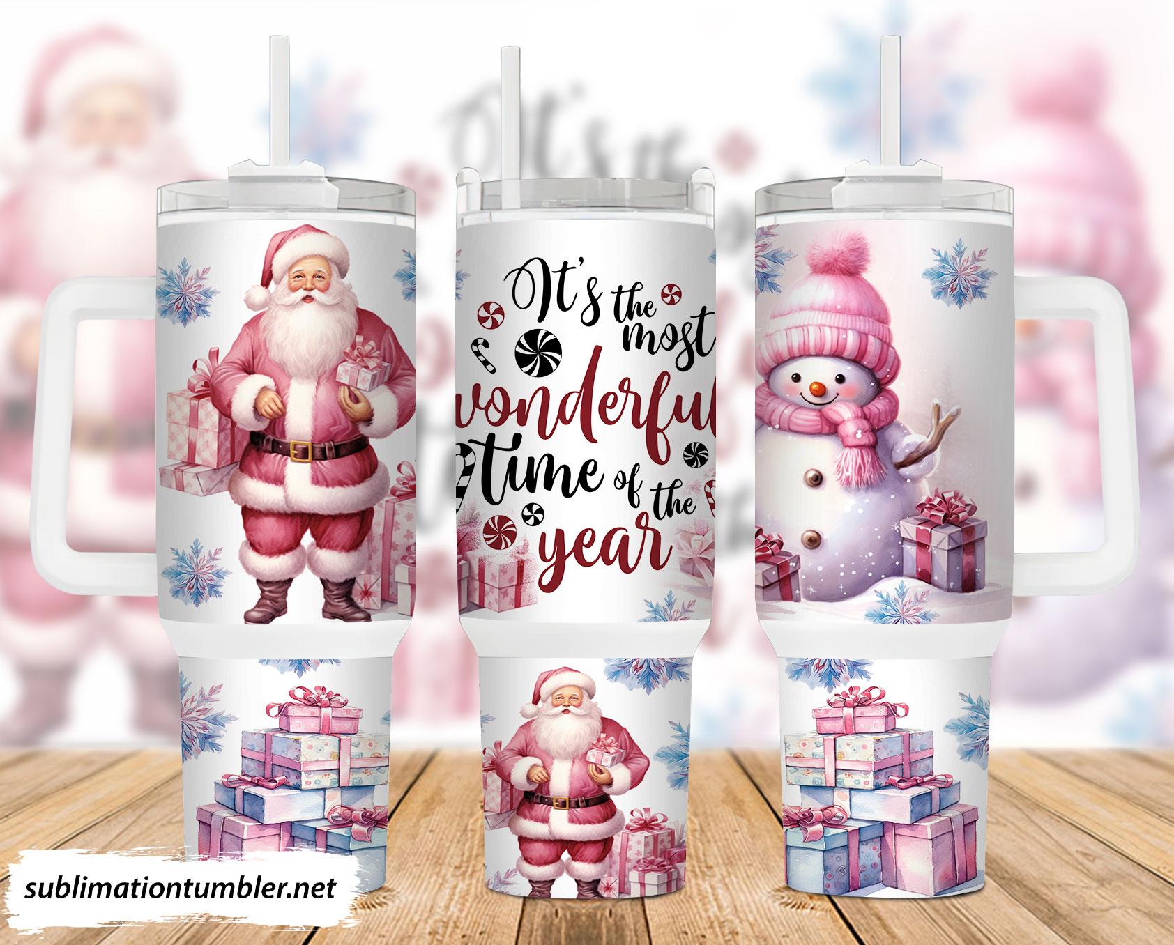 Christmas Santa Claus Custom Stanley Cup 40 oz 30 oz Tumbler With HandleTVC2301903