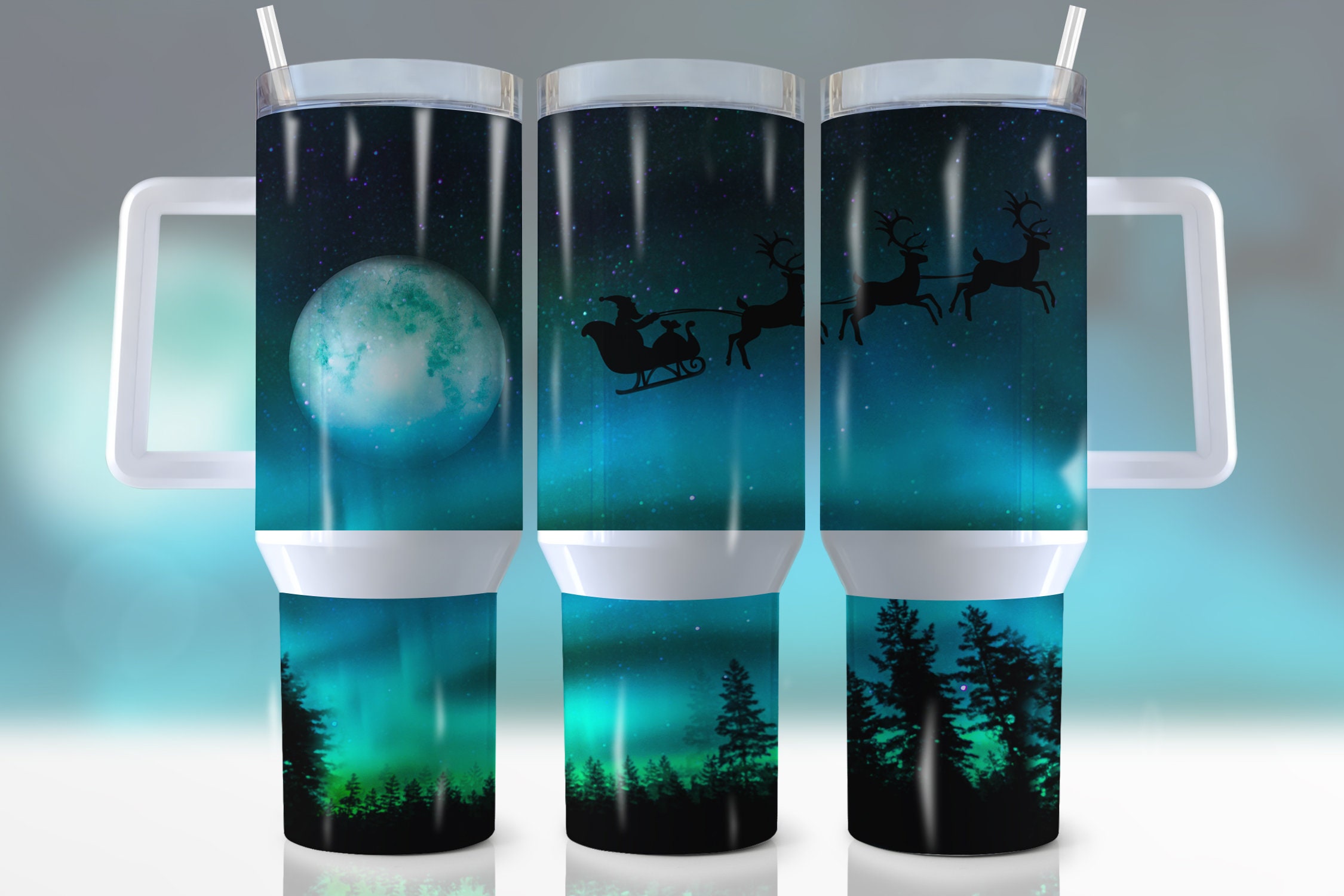 Christmas Santa Claus Custom Stanley Cup 40 oz 30 oz Tumbler With HandleTVC2301946