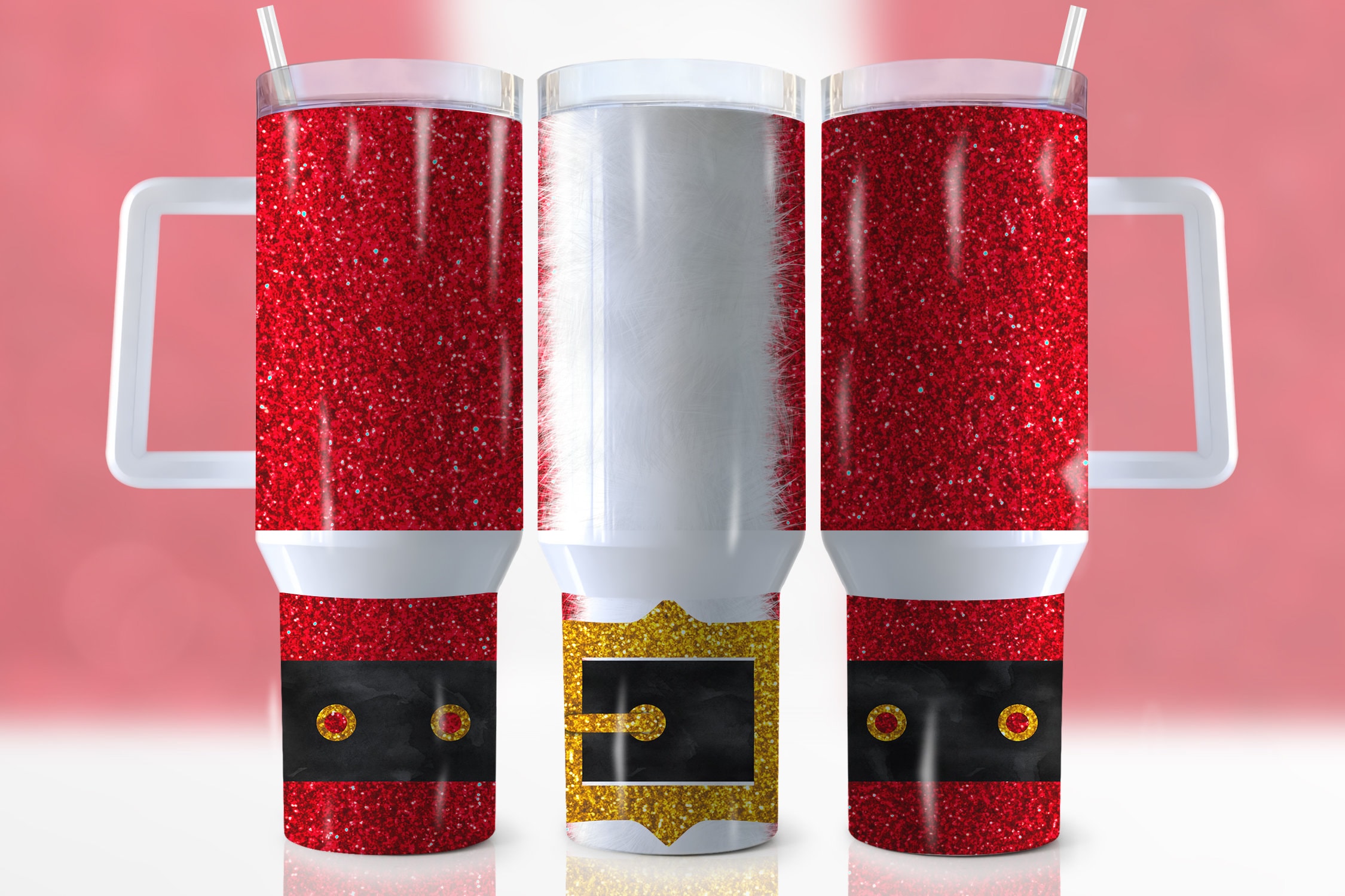 Christmas Santa Suit Custom Stanley Cup 40 oz 30 oz Tumbler With HandleTVC2301950