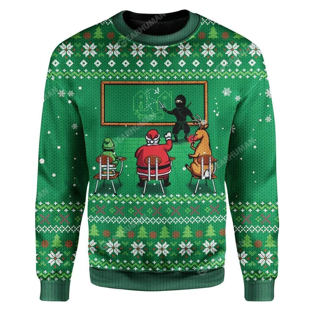 Christmas School Ugly Christmas Sweater Adult 3D Funny Matching for family