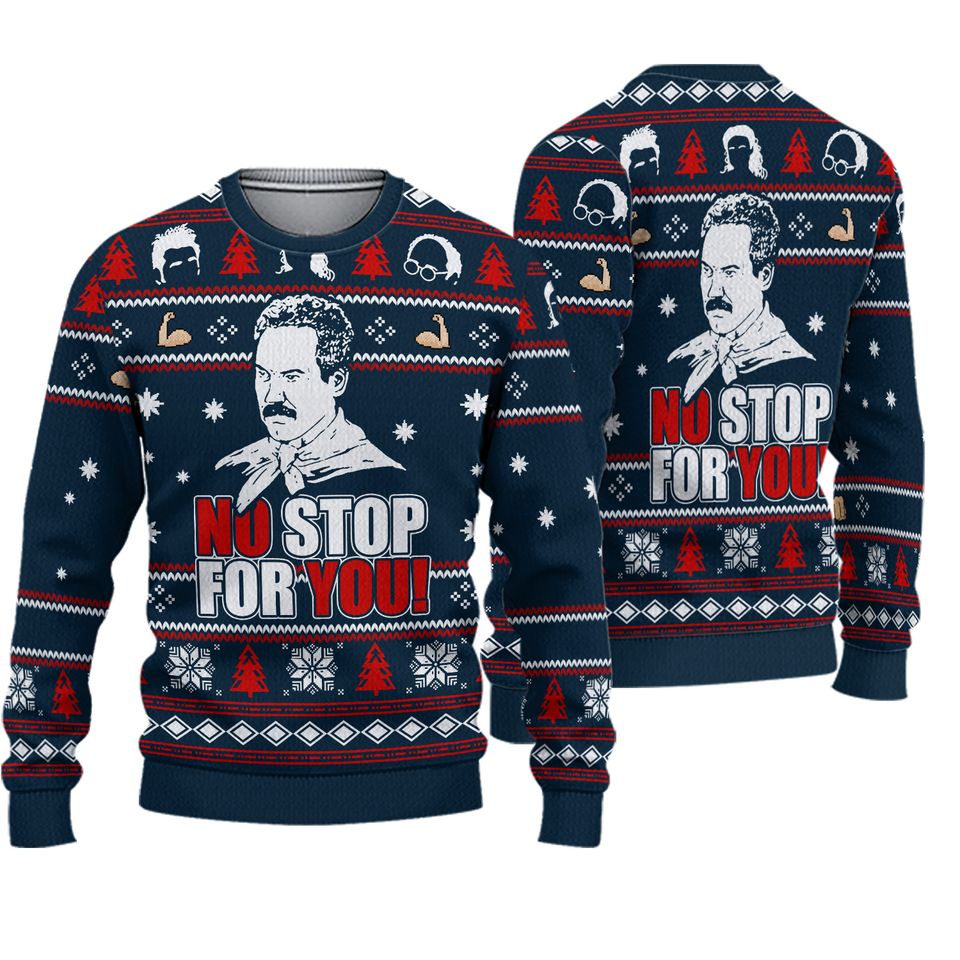 Christmas Seinfeld Sweater, No Soup For You Sweater
