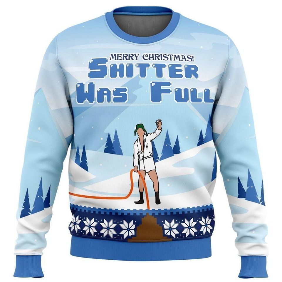 Christmas Shitters Full Kid Adult Ugly Sweater, National Lampoons Xmas Sweater