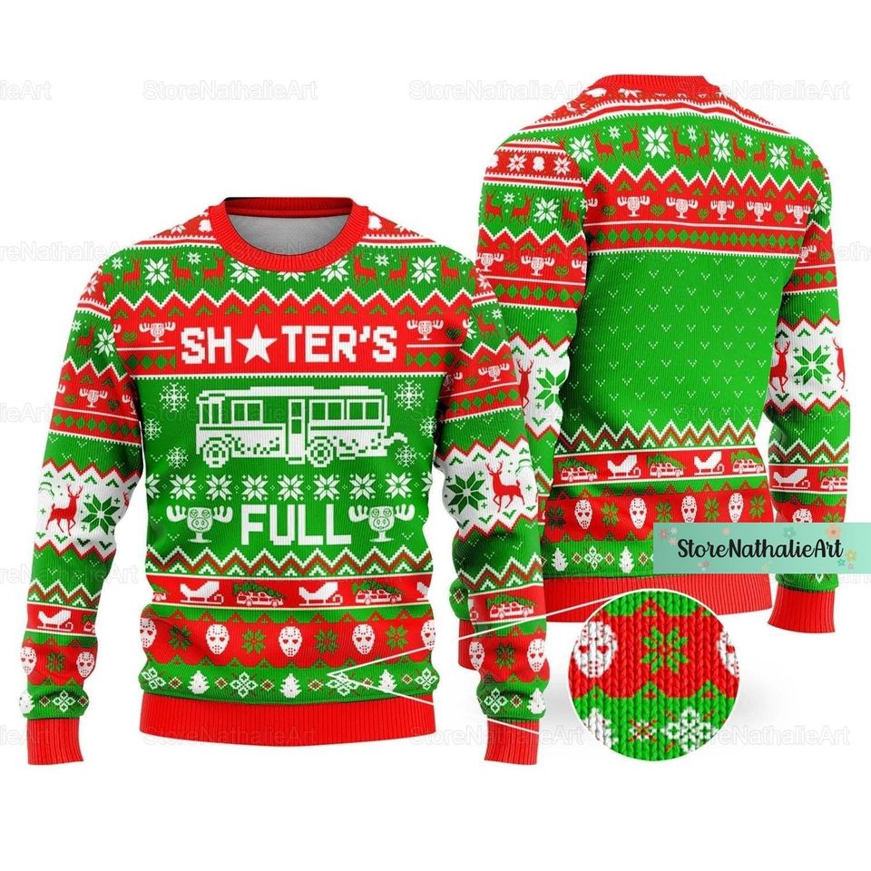 Christmas Shitters Full Sweater, Shitters Full Ugly Sweater