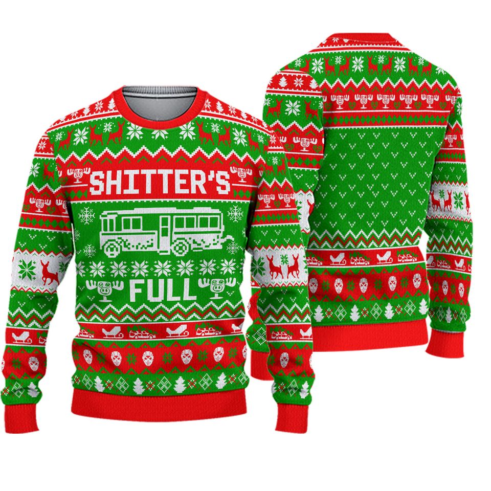 Christmas Shitters Full Ugly Sweater, National Lampoon Xmas Sweater