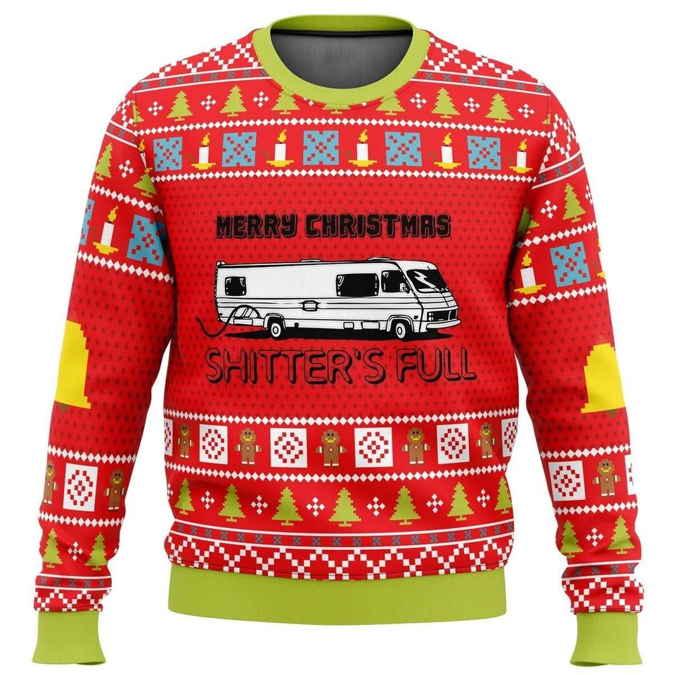 Christmas Shitters Full Ugly Sweater, National Lampoon Xmas Sweater