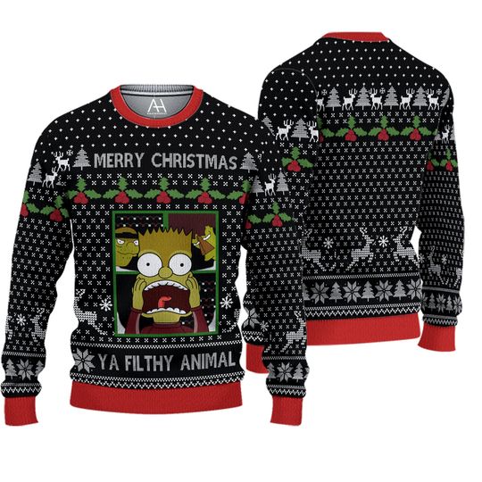 Christmas Simpsons Family Sweater - Image 2