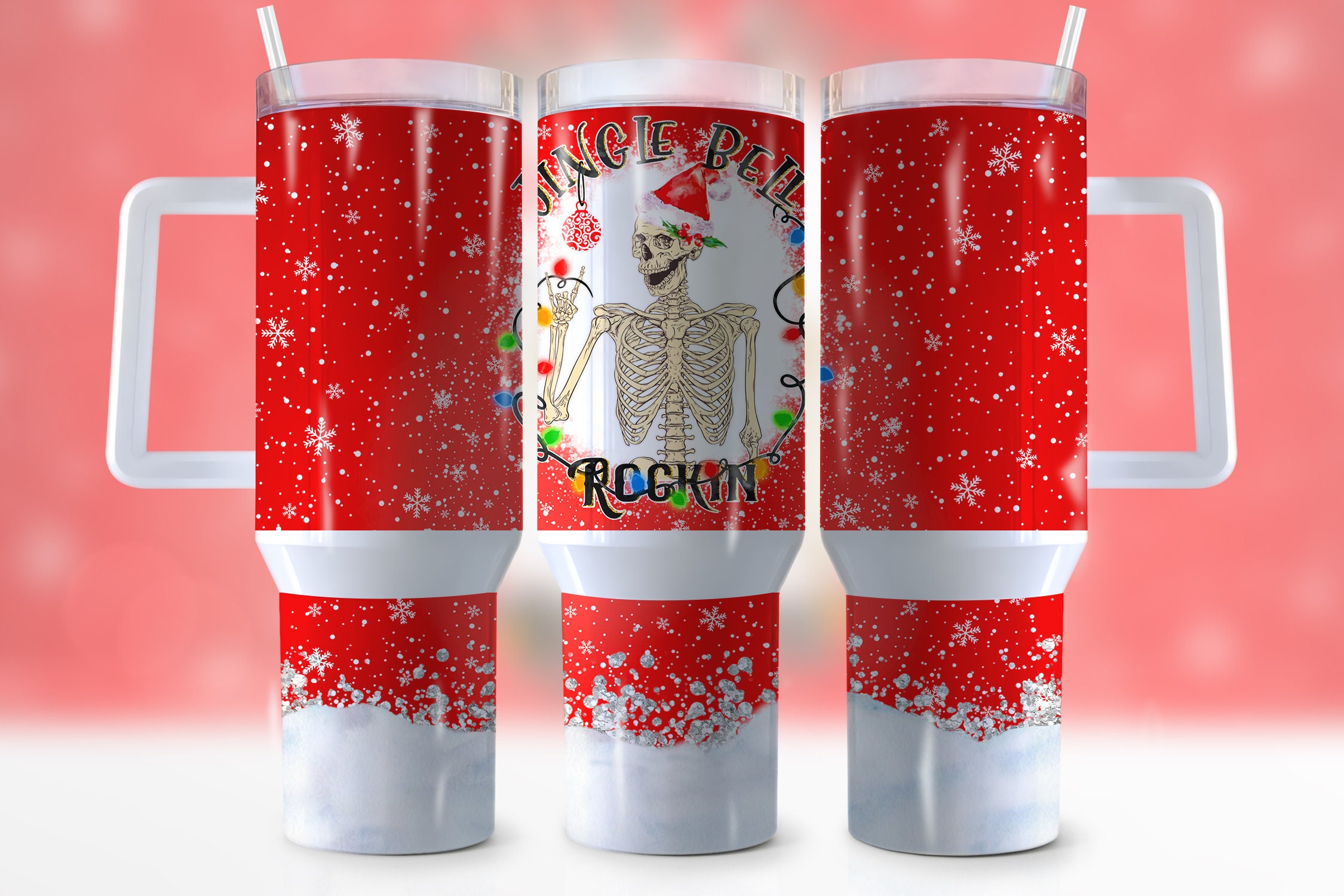 Christmas Skeleton Custom Stanley Cup 40 oz 30 oz Tumbler With HandleTVC2301950