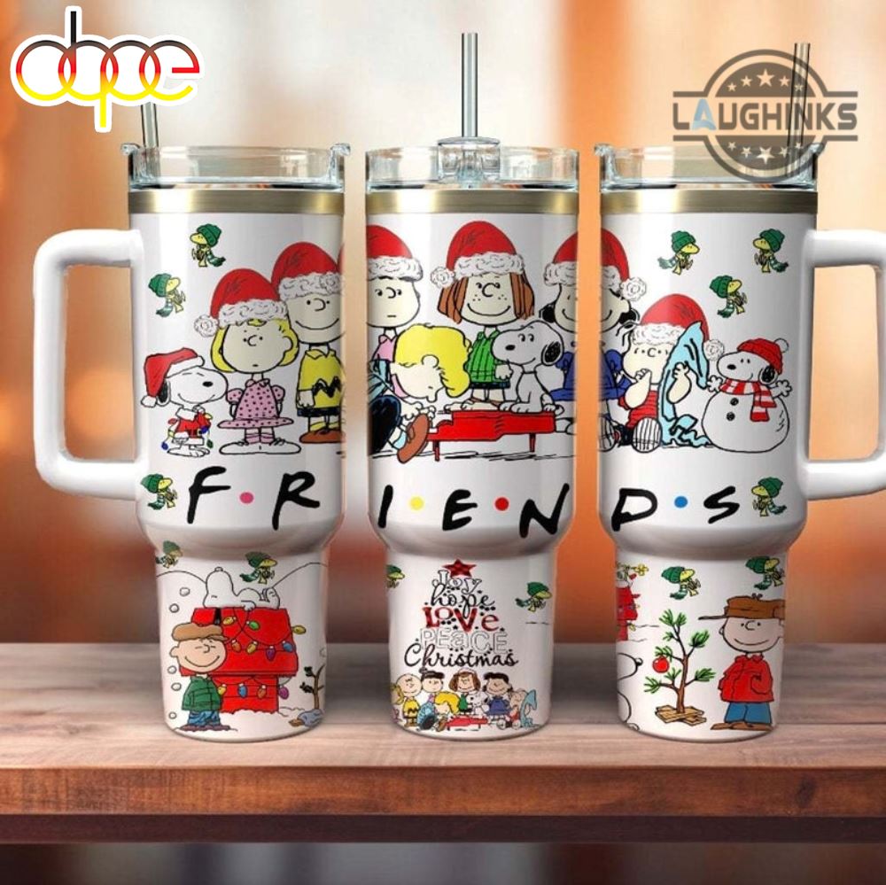 Christmas Snoopy And The Peanuts Gang Cartoon Custom Stanley Cup 40 oz 30 oz Tumbler With HandleTVC2301983