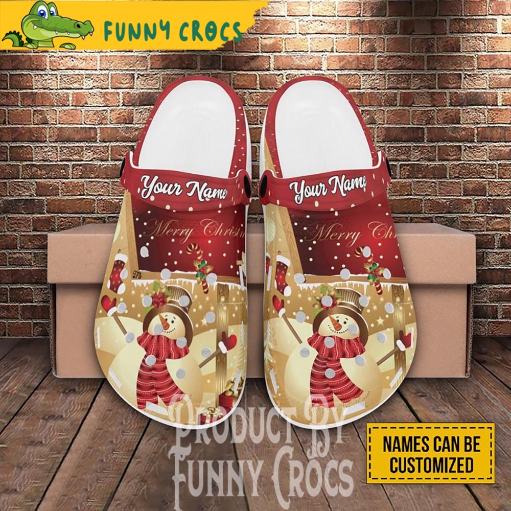 Christmas Snowman Crocs Crocband Clogs Shoes Comfortable For Men Women and Kids