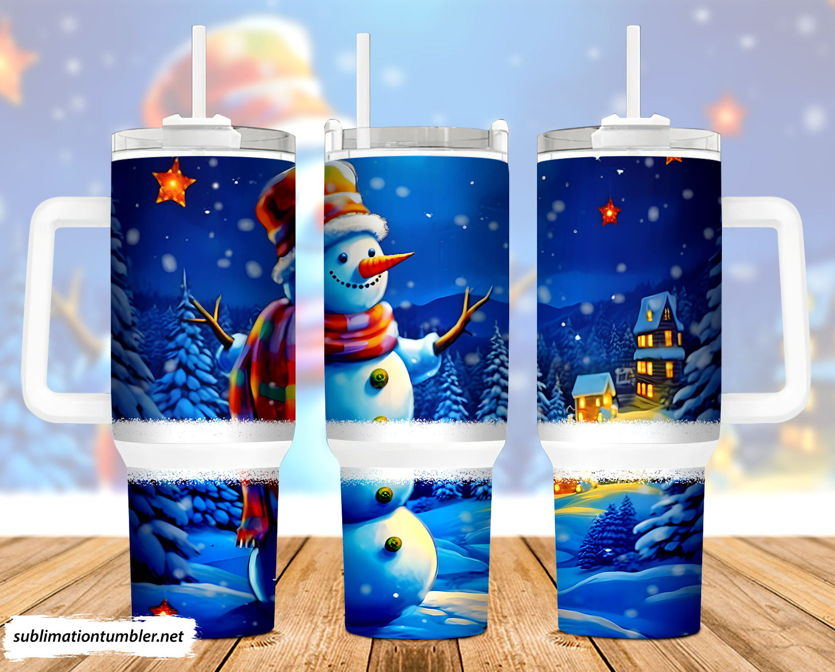 Christmas Snowman Custom Stanley Cup 40 oz 30 oz Tumbler With HandleTVC2301900