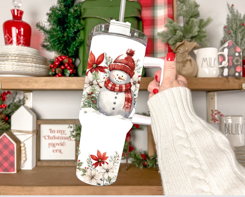 Christmas Snowman Custom Stanley Cup 40 oz 30 oz Tumbler With HandleTVC2301940 - Image 2