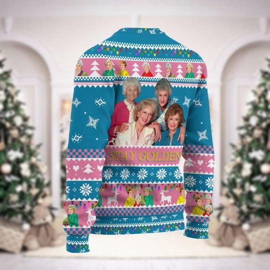 Christmas Stay Golden Thug Life Ugly Sweater, Vintage 80S Tv Sitcom Sweater, 80S Tv Sitcom - Image 13