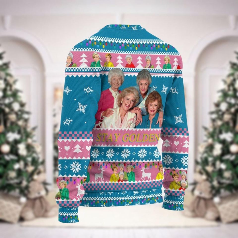 Christmas Stay Golden Thug Life Ugly Sweater, Vintage 80S Tv Sitcom Sweater, 80S Tv Sitcom - Image 5