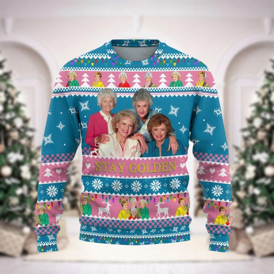 Christmas Stay Golden Thug Life Ugly Sweater, Vintage 80S Tv Sitcom Sweater, 80S Tv Sitcom - Image 6