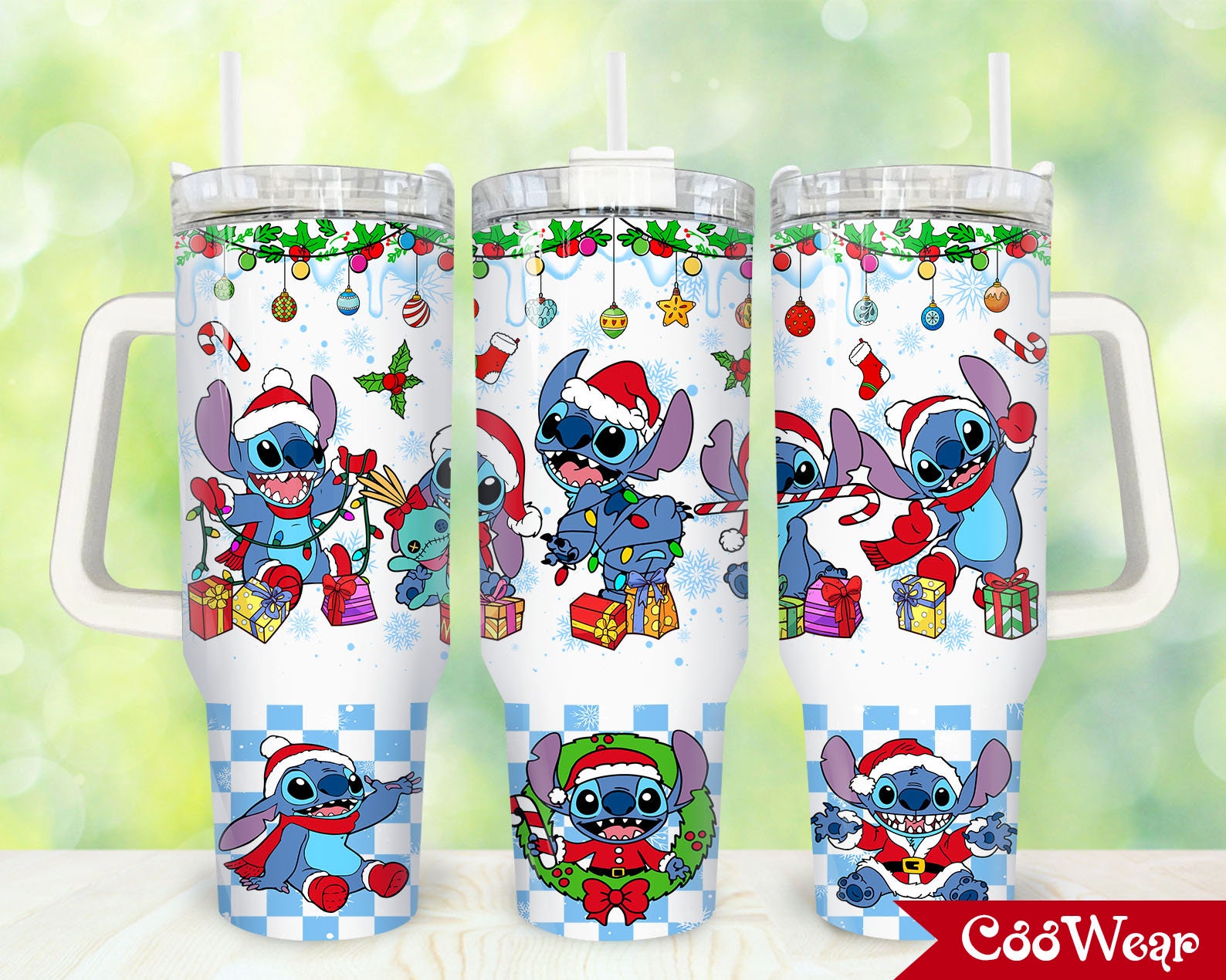 Christmas Stitch Cartoon Custom Stanley Cup 40 oz 30 oz Tumbler With HandleTVC2301863