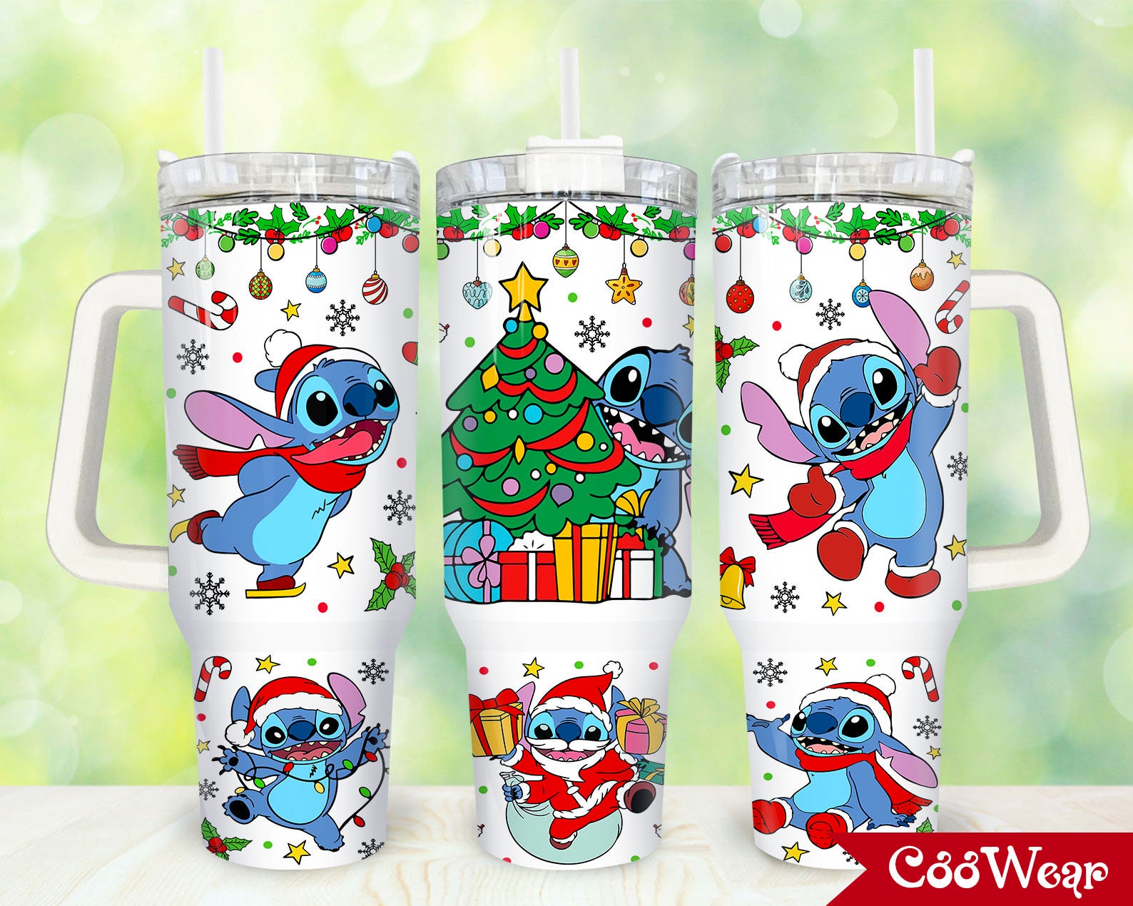 Christmas Stitch Cartoon Custom Stanley Cup 40 oz 30 oz Tumbler With HandleTVC2301863
