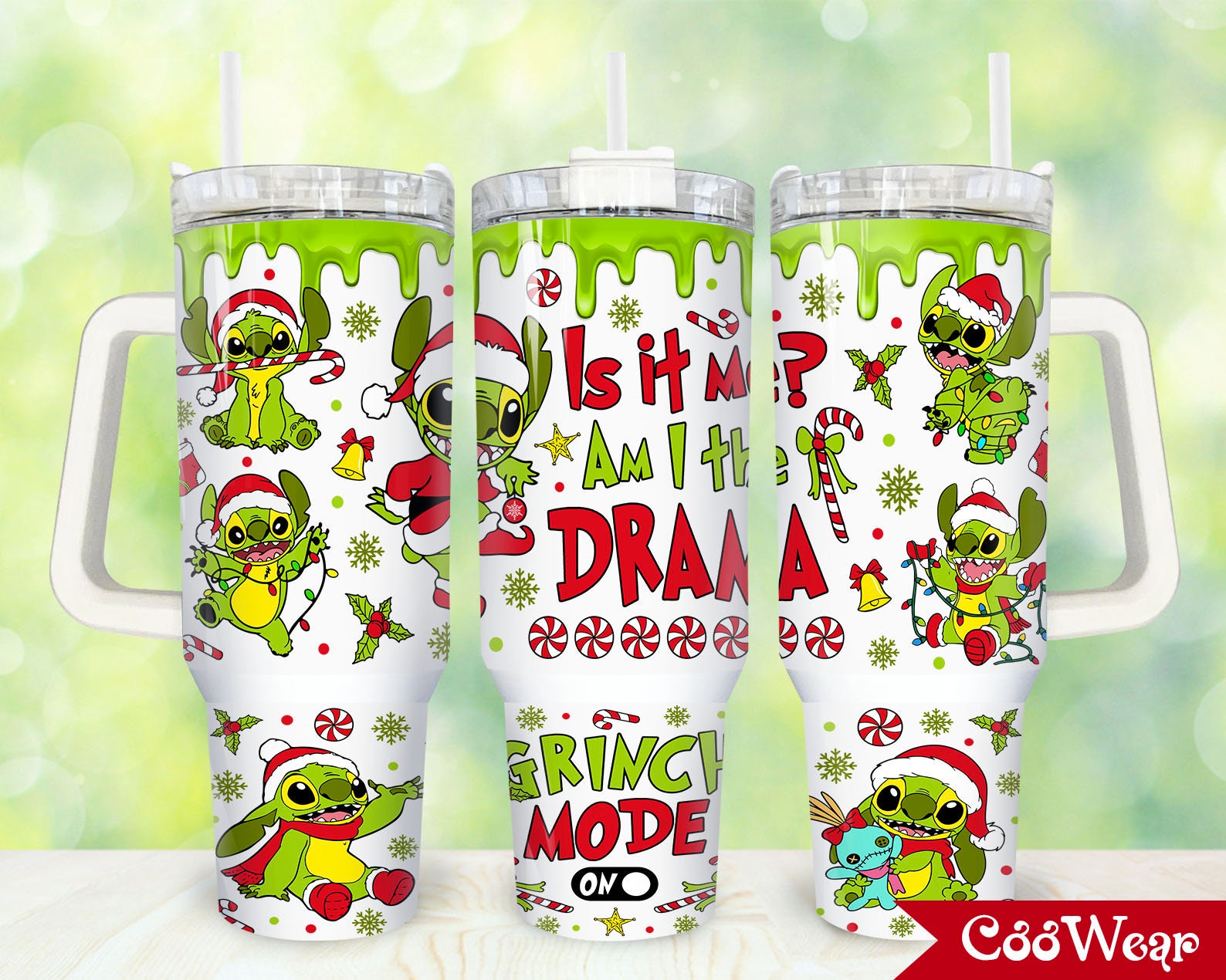 Christmas Stitch Cartoon Custom Stanley Cup 40 oz 30 oz Tumbler With HandleTVC2301864