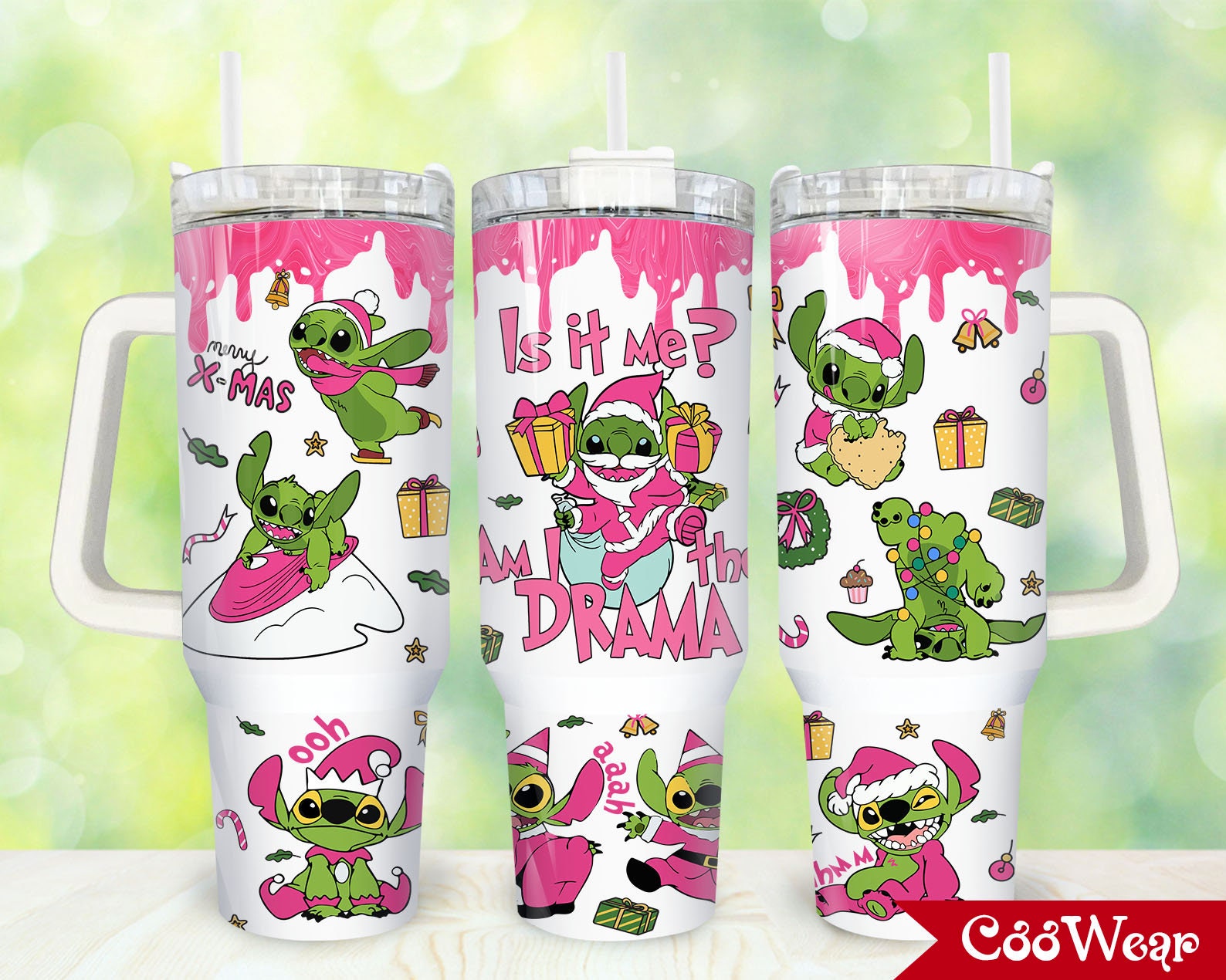 Christmas Stitch Cartoon Custom Stanley Cup 40 oz 30 oz Tumbler With HandleTVC2301865