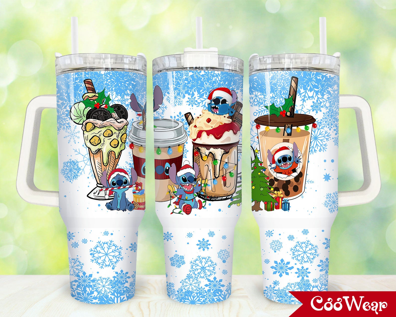Christmas Stitch Cartoon Custom Stanley Cup 40 oz 30 oz Tumbler With HandleTVC2301867