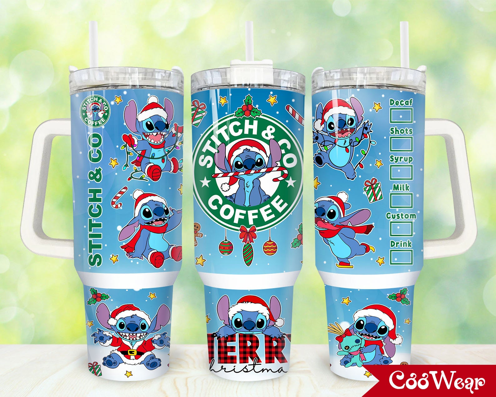 Christmas Stitch Cartoon Custom Stanley Cup 40 oz 30 oz Tumbler With HandleTVC2301868