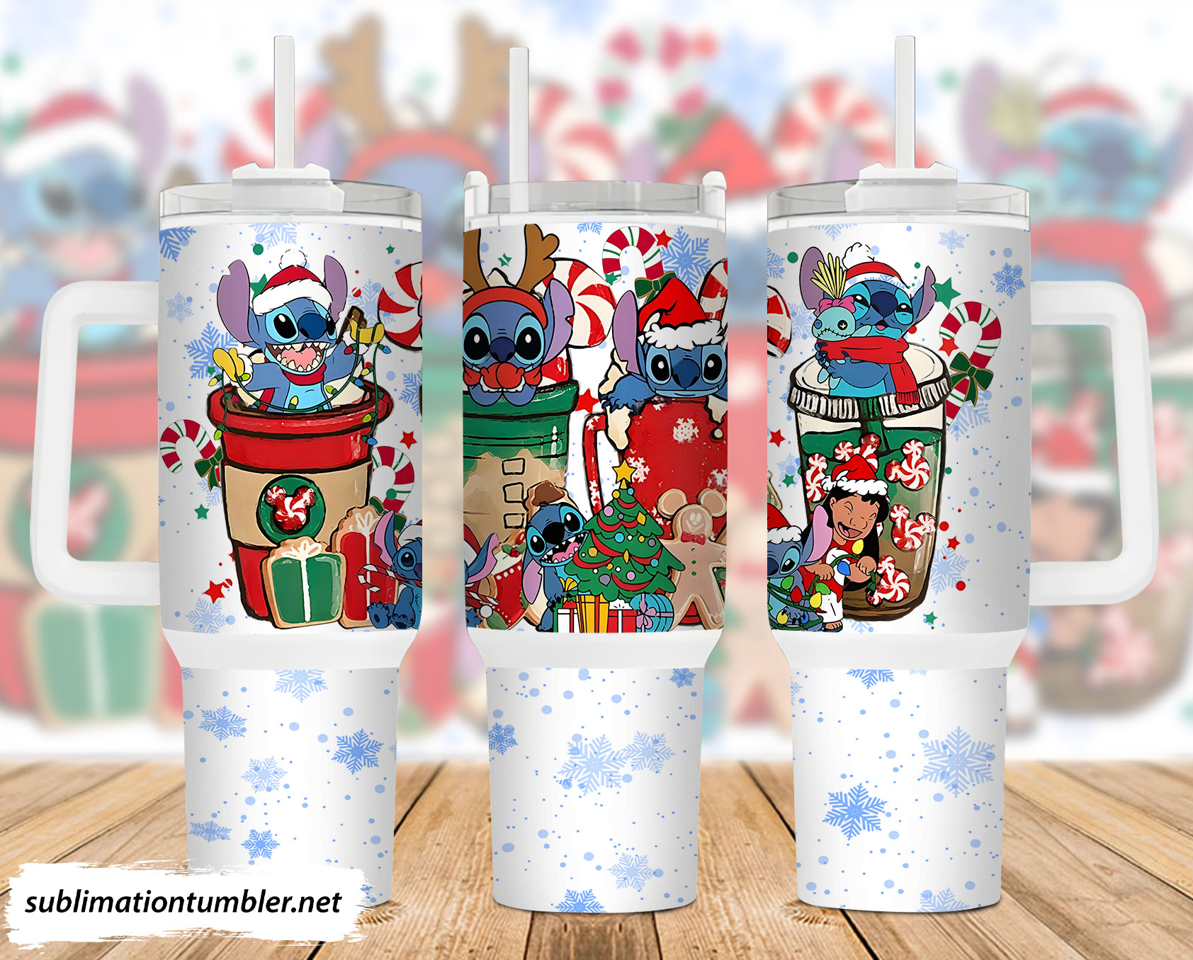 Christmas Stitch Cartoon Custom Stanley Cup 40 oz 30 oz Tumbler With HandleTVC2301900