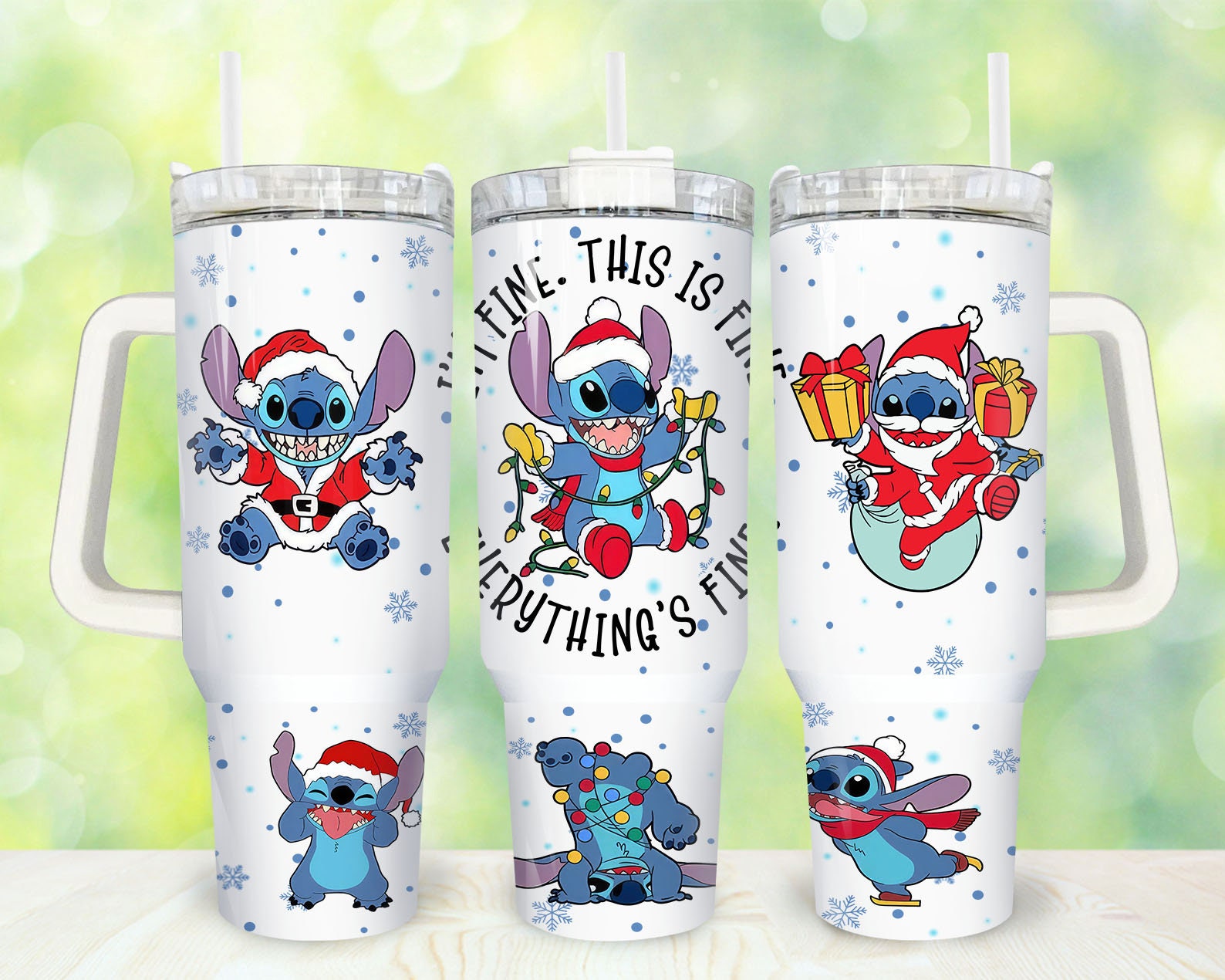Christmas Stitch Disney Cartoon Custom Stanley Cup 40 oz 30 oz Tumbler With HandleTVC2301871