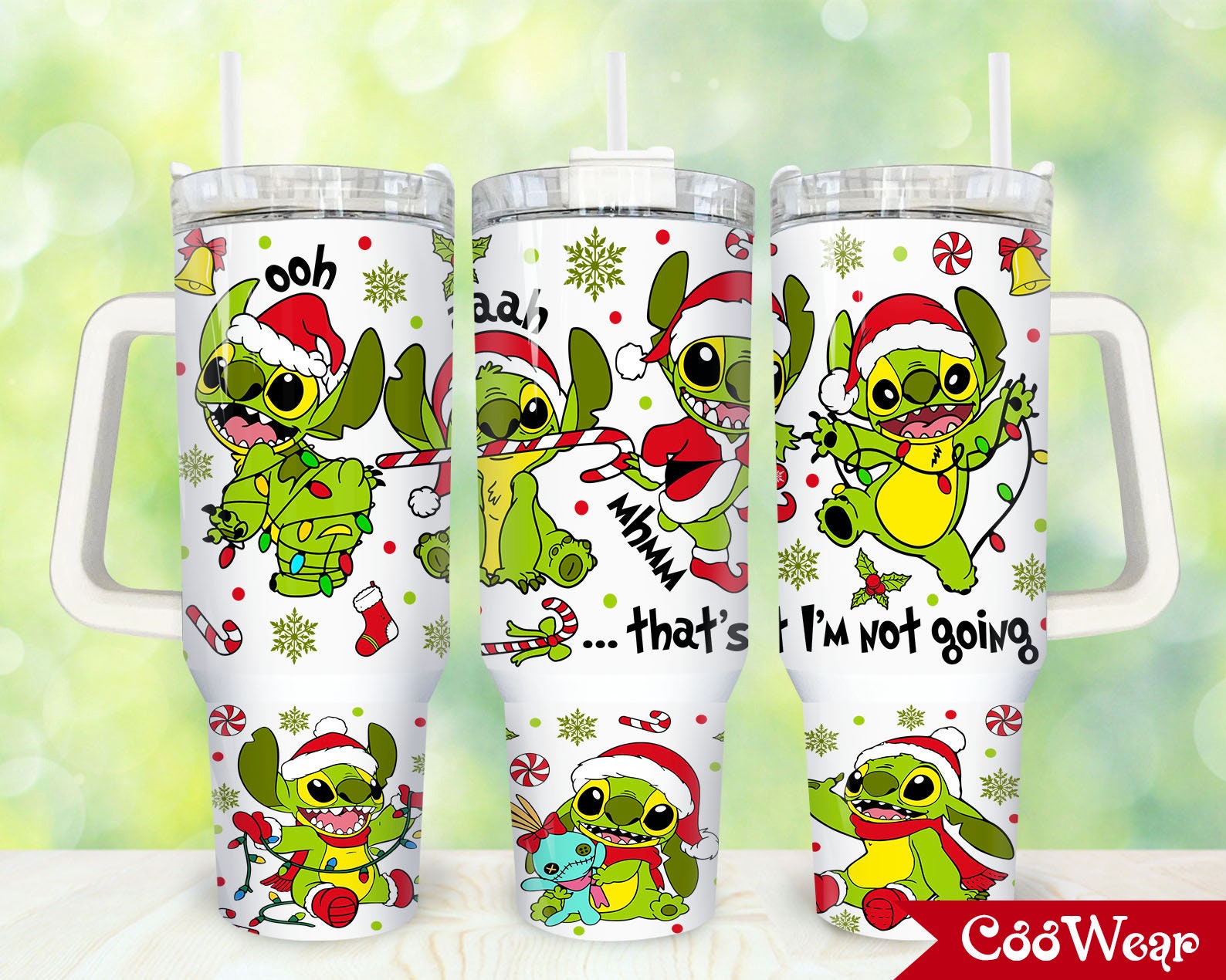 Christmas Stitch Disney Cartoon Custom Stanley Cup 40 oz 30 oz Tumbler With HandleTVC2301873