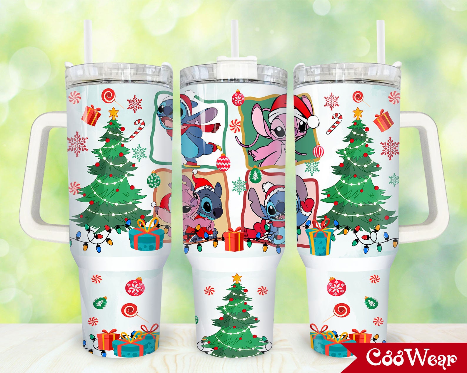 Christmas Stitch Disney Cartoon Custom Stanley Cup 40 oz 30 oz Tumbler With HandleTVC2301877