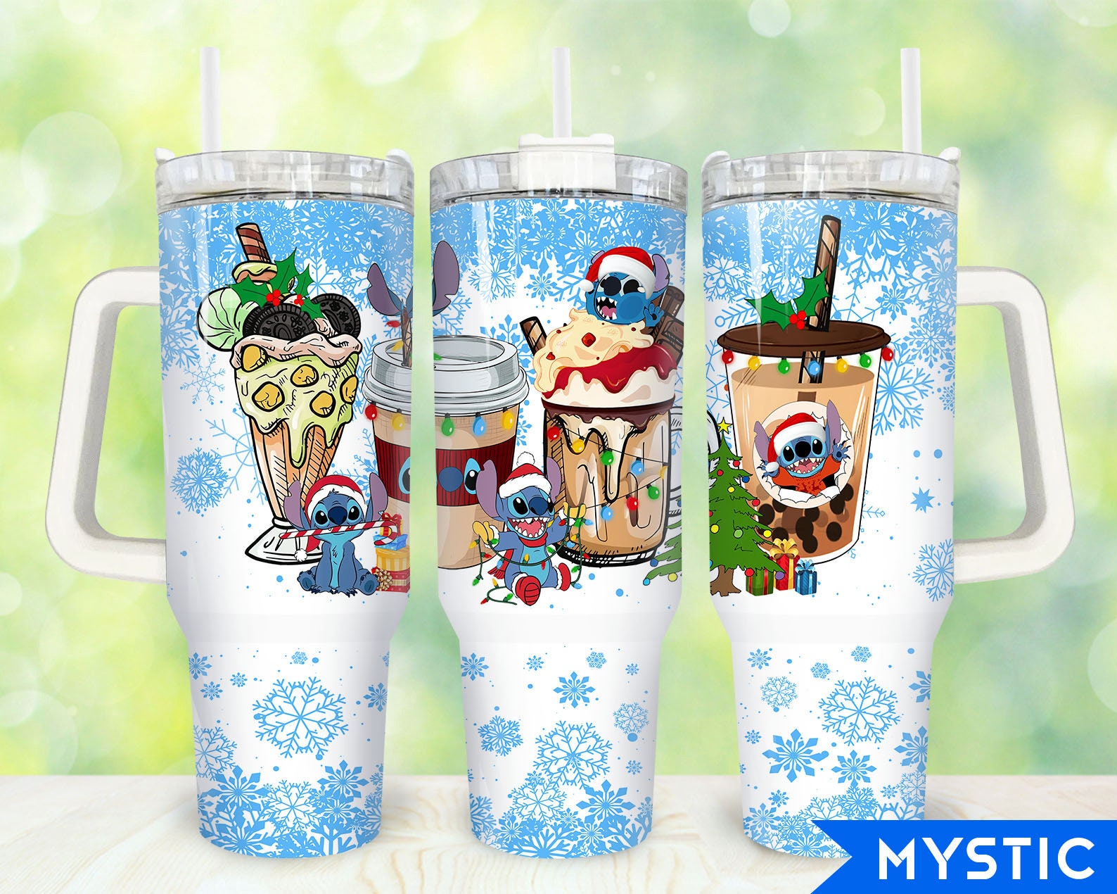 Christmas Stitch Disney Cartoon Custom Stanley Cup 40 oz 30 oz Tumbler With HandleTVC2301917