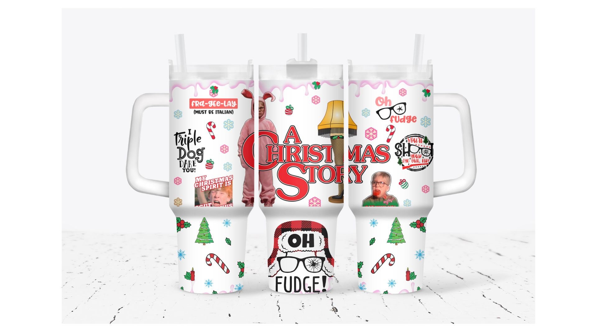 Christmas Story TV Series Custom Stanley Cup 40 oz 30 oz Tumbler With HandleTVC2301932