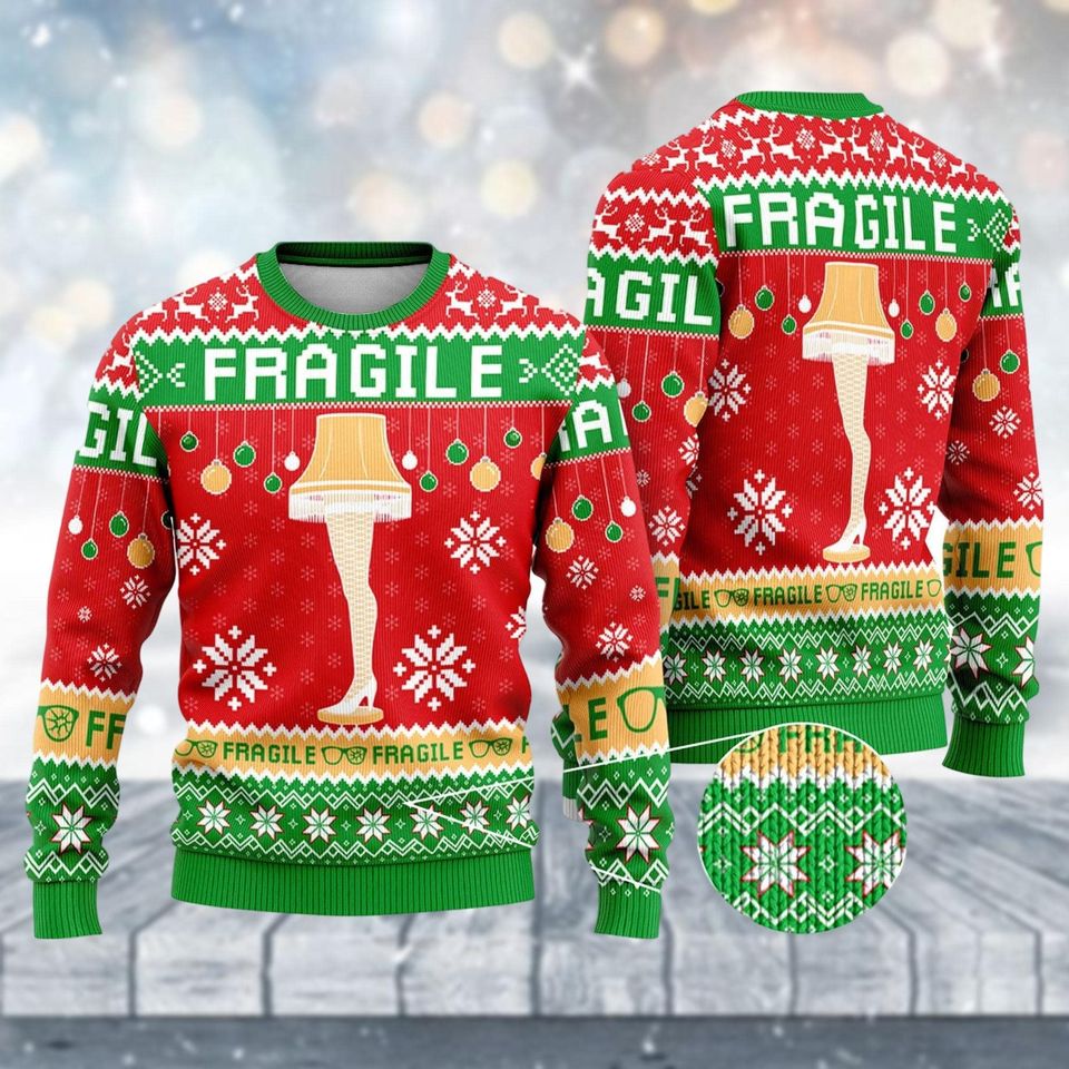 Christmas Story Ugly Christmas Sweater, Fragile Sweatshirt