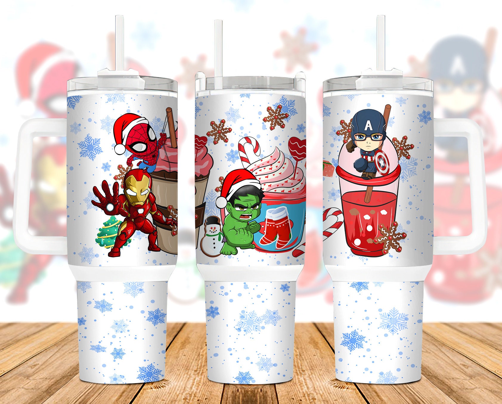Christmas Superheroes Marvel Movies Custom Stanley Cup 40 oz 30 oz Tumbler With HandleTVC2301889