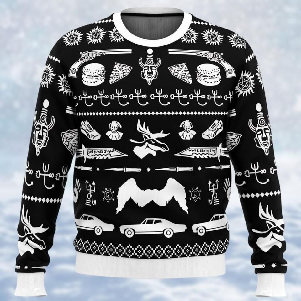 Christmas Supernatural Ugly Sweater, Dean Xmas Sweater, Xmas Gift For Fan