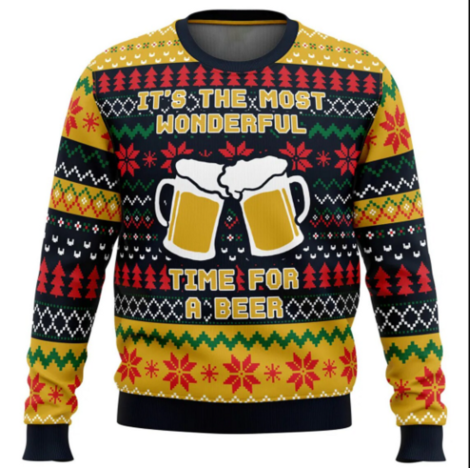 Christmas Sweater Beer Lovers Ugly Sweater