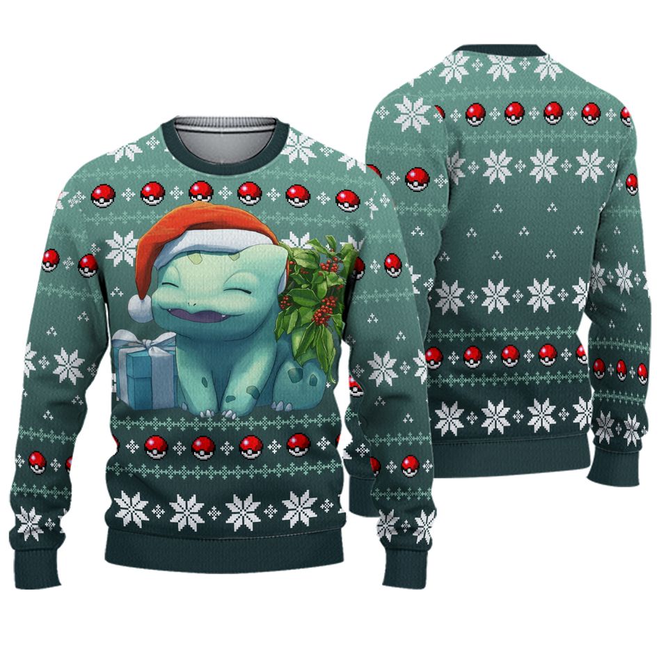 Christmas Sweater - Bulbasaur Design