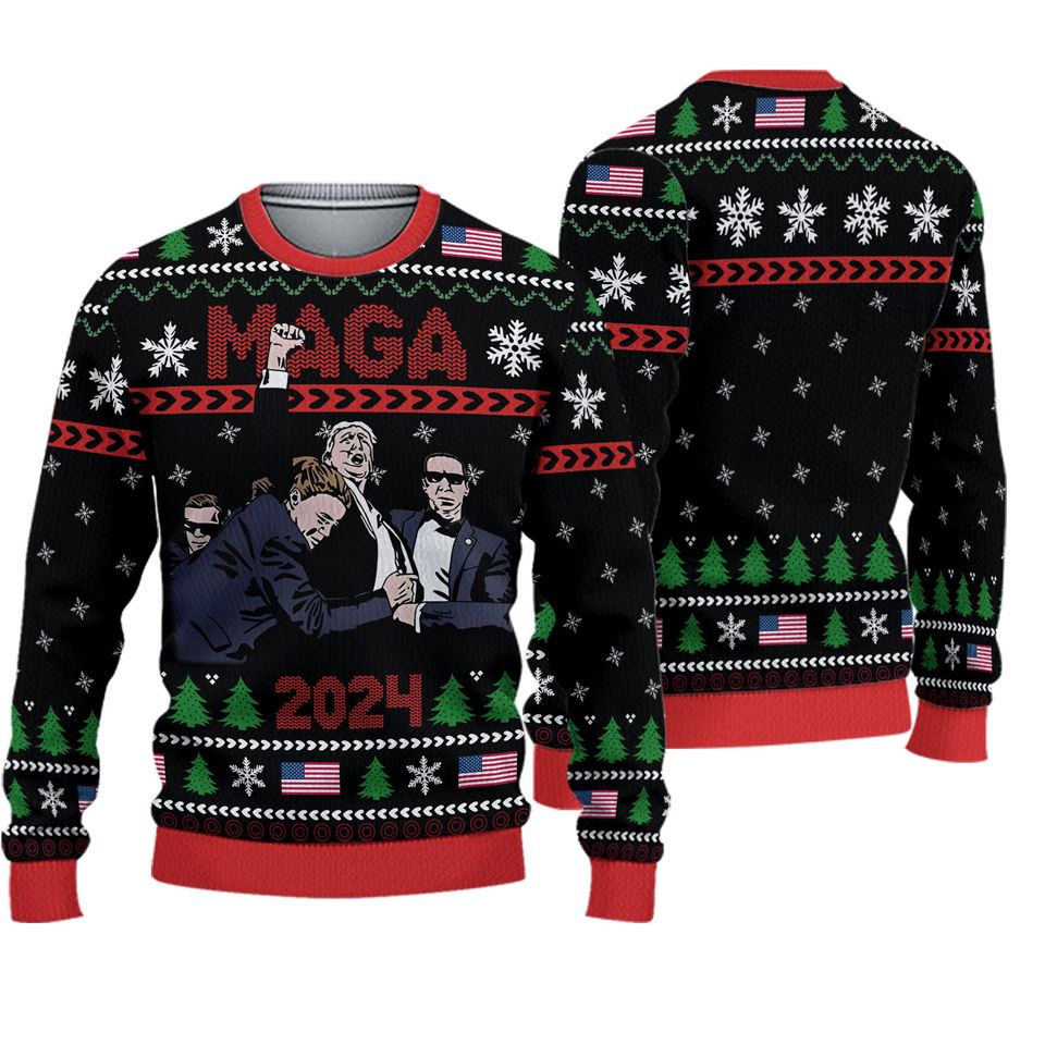 Christmas Sweater MAGA 2024 Ugly Christmas Sweater